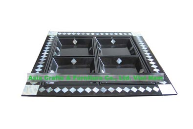 A Set Square Lacquer Tray